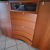 mobile da sala pranzo o salotto ciliegio poliform