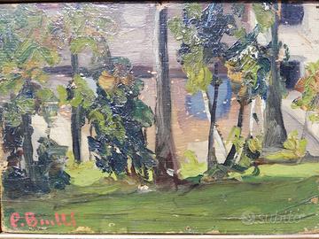 Coppia dipinti Pino Buelli  del 1927