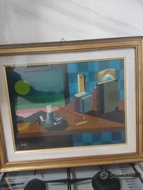 Quadro olio natura morta Alberto Stilio 