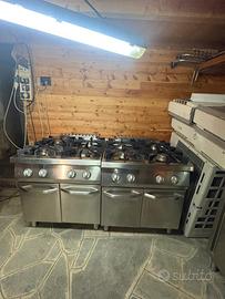 Cucina a gas 4 fuochi 80 x 90