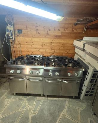 Cucina a gas 4 fuochi 80 x 90
