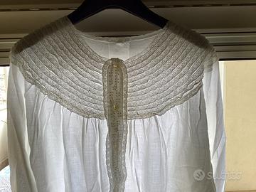 4 camice da notte ricamate a mano anni 70