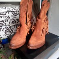 stivali cowboy donna pelle cuoio nr38