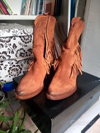 stivali cowboy donna pelle cuoio nr38