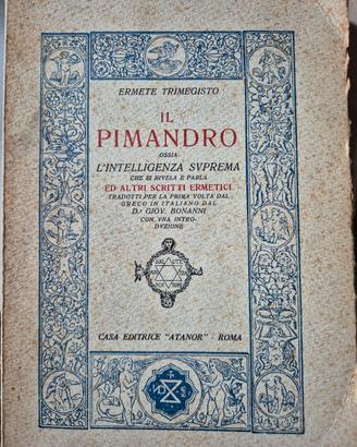 Libro: Il Pimandro. Ermete Trismegisto