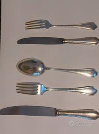 Posate argento alpaca 72 pezzi Krupp Milano