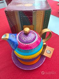 Teiera e tazza per una persona