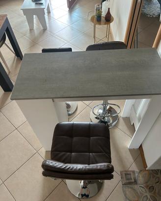 Penisola Cucina Versatile + 3 Sgabelli