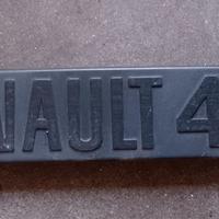 Targhetta posteriore Renault 4 F4 (fourgonnett