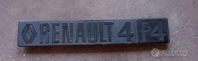 Targhetta posteriore Renault 4 F4 (fourgonnett