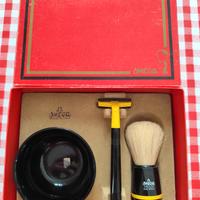 Set barba pennello lametta OMEGA Vintage Nuovo