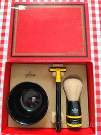 Set barba pennello lametta OMEGA Vintage Nuovo