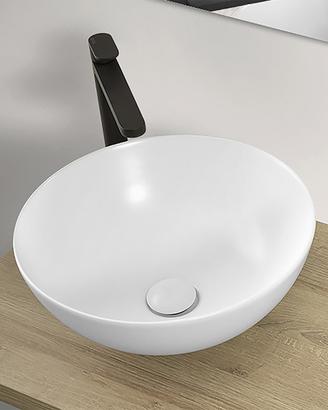 Lavabo d'appoggio bacinella bianco opaco
