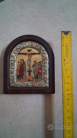 Icona Bizantina  – Argento 950 e Oro 24K