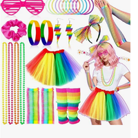 Accessori Costume Anni 80/90 Donna Neon – Set Comp