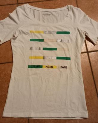 T-shirt donna a mezze maniche Calvin Klein Jeans