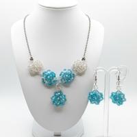 Set artigianale collana vintage XIX sec floreale