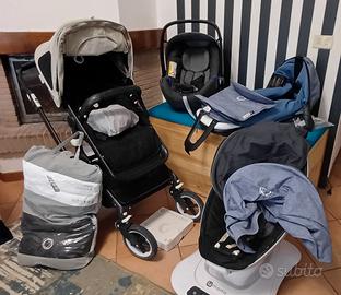 Trio bugaboo + base isofix + sdraietta 4moms