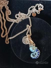 2. Set Collana con Charm Camaleonte Cangiante