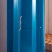 Box doccia rotondo in cristallo. Nuovo.