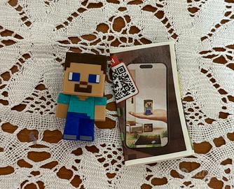 Minecraft steve kinder joy carta piu foglietto