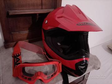 Casco da moto bimbo + maschera