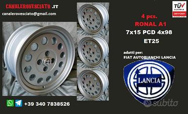 Cerchi ronal a1 style 7x 15 4x98 et25 Lancia