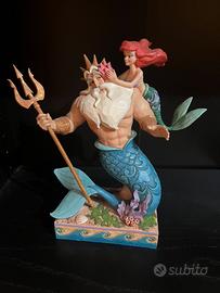 Statua Poseidone Ariel Sirenetta Disney