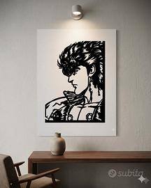 Ken il guerriero quadro in metallo 