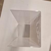 Divisorio a C in plexiglas trasparente 