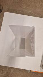 Divisorio a C in plexiglas trasparente 