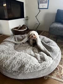 Cuscino cuccia rotonda cane XXL 130cm  mai usato