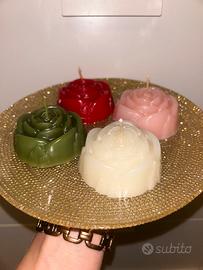 Candele - Rose di Natale