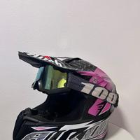Casco cross + maschera 100%
