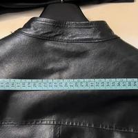 giacca in pelle uomo 48 nero