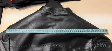 giacca in pelle uomo 48 nero