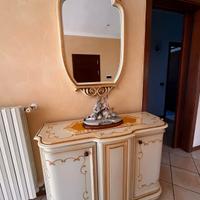 Specchio barocco con madia - consolle mobile da in