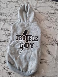 Gatto gilet felpato con cappuccio