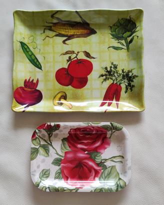 2 Vassoi Decorati Frutta e Verdura