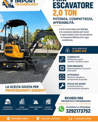 Promo fiera Samoter 2,0 ton sconto 20%