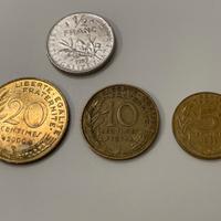 Monete pre euro Francia 1971-2000 Franc Centime