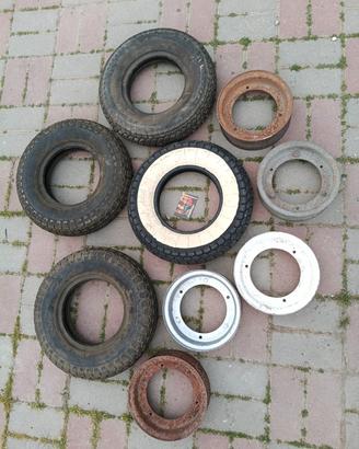 cerchio gomma ruota lambretta ld c d 125 150 pneum