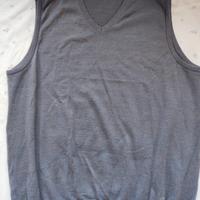 pullover senza maniche 100%lana vergine 