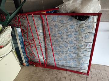 rete letto  in ferro battuto stile liberty 120x190
