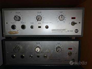 Amplificatori e mixer vintage. RCF, Paso