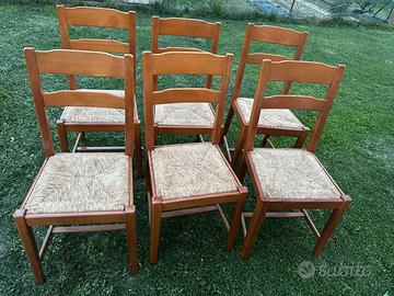 Regalasi 6 sedie in legno