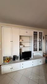 Mobile attrezzato salotto pino decapato