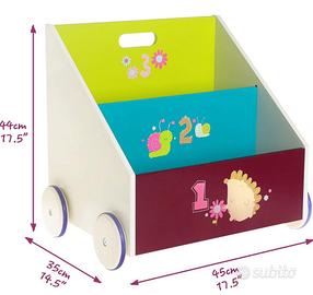 Libreria Carrello Labebe per bamini