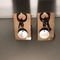 Portachiavi moneta argento da 500 lire,
