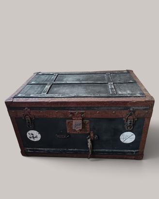 Baule Antico da Viaggio Vintage Industrial 1916

